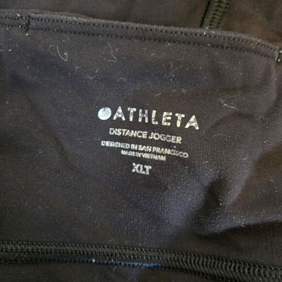 Athleta Distance Jogger Black High Athletic Leggings Pants Extra Large Tall - Picture 6 of 6